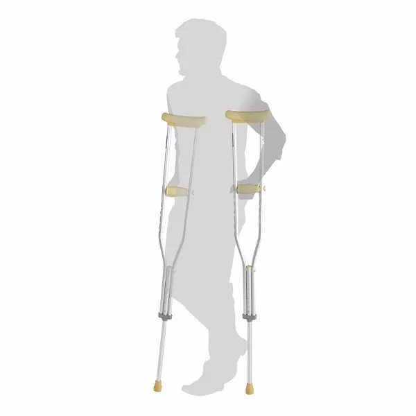 Костыли подмышечные U Standart алюминий без УПС, пара