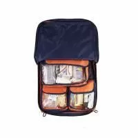 Набор первой помощи НПП МЕДПЛАНТ базовый исполнение 1 в сумке-чехле Волонтер-3, цвет оранжевый, артикул 1525