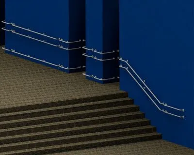 Поручень для инвалидов прямой ППР-09.01.1000.Н