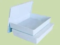 Лоток ЛПпу-0,5А-Елат полимерный прямоугольный с крышкой автоклавируемый (200х154х40 мм)