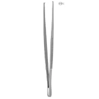 Пинцет для электрокоагуляции с зубчиком 200х1,3 мм Hilbro 12.0159.20