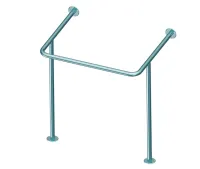 Поручень для инвалидов для раковины верхний с доп. опорой на пол ПР-05.01.800.595.847.Н