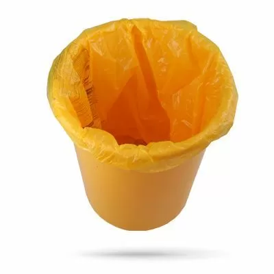 Пакет для сбора, хранения и удаления медицинских отходов класса Б (опасные отходы) ПМ-01-Б, желтый, одноразовый 