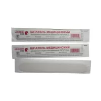 Шпатель деревянный стерильный, размер 15х2см, 10 штук