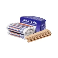 Шпатель деревянный стерильный, размер 14х1,8см, 100 штук