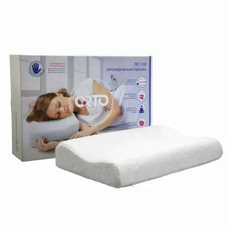 Подушка ортопедическая ORTO ПС-110 Memory Foam, с эффектом памяти  