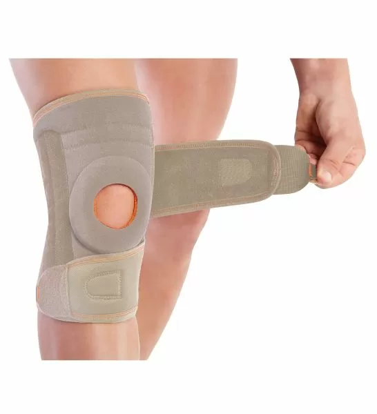 Ортез коленного сустава Orliman 6119 с пружинными ребрами жесткости, размер универсальный, бежевый  