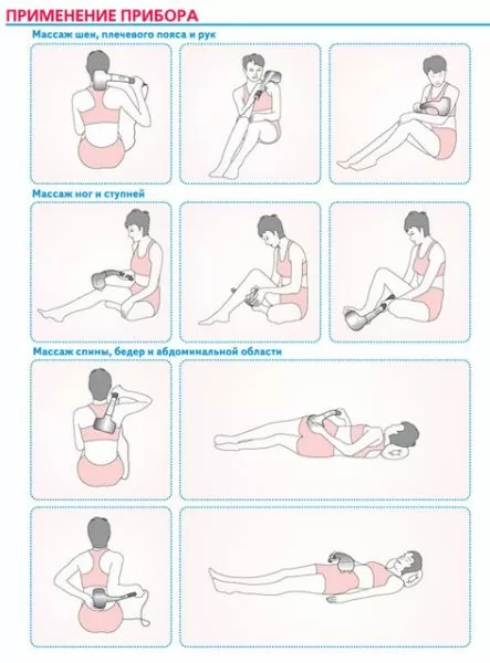 Массажер Nozomi МН-102 для тела медицинский, с лампой инфракрасного излучения