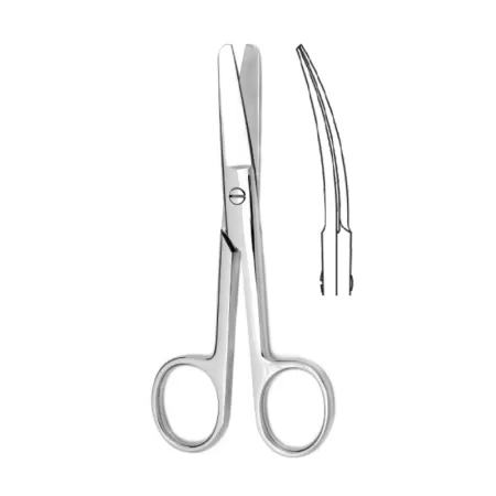 Ножницы тупоконечные вертикально-изогнутые детские 125 мм Hilbro 10.0017.12