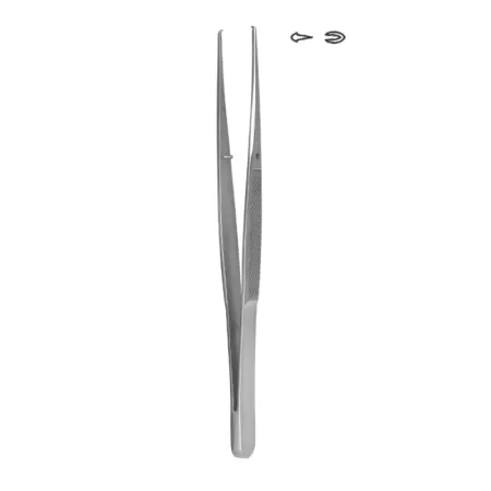 Пинцет хирургический глазной прямой 150х0,8 мм Hilbro 42-954
