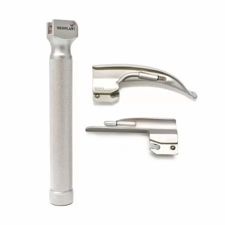 Ларингоскоп лампочный для экстренной медицины Медплант ЛЭМ-02/Л неонатальный, 2 клинка, артикул 823