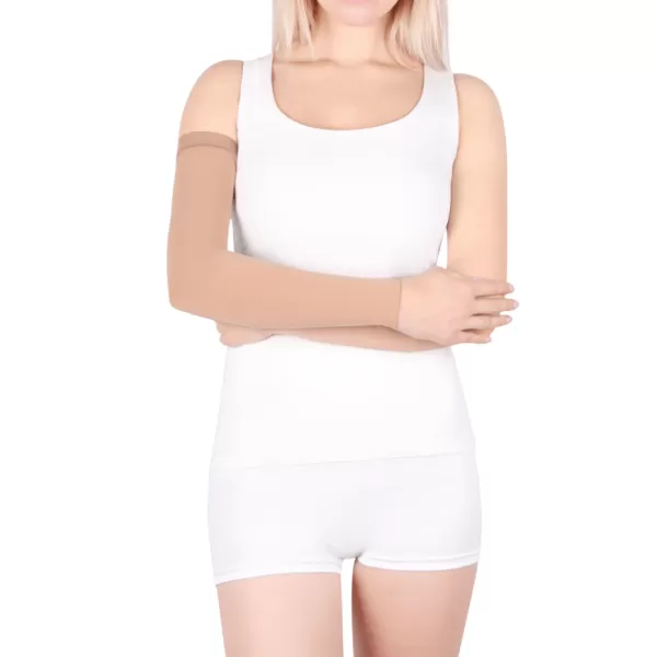 Рукав компрессионный IDEALISTA ID-401W 1 класс компрессии на широкое плечо цвет карамель 