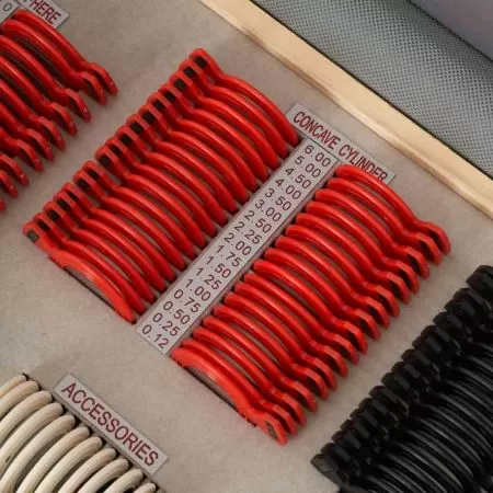 Набор на 232 пробных очковых линз Армед в пластиковой обойме с оправой без поверки 