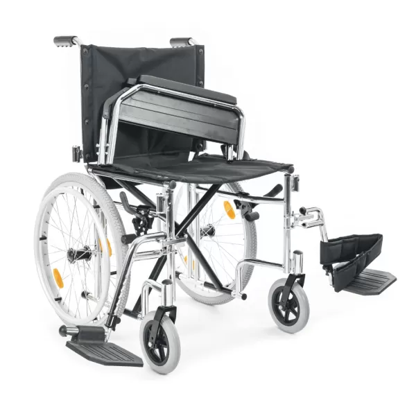 Кресло-коляска МЕТ TRANSIT 150 для узких проходов, ширина сиденья 43 см, колеса пневматические