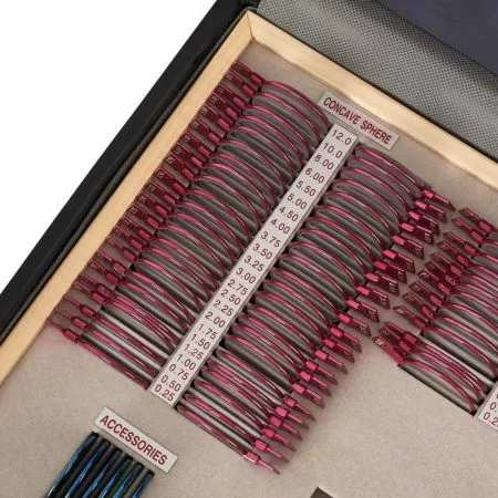 Набор на 158 пробных очковых линз Армед в металлической обойме с оправой с поверкой 