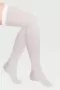 Чулки компрессионные IDEALISTA ID-380W унисекс 1 класс компрессии с закрытым носком антиэмболические для операции на широкое бедро белые 