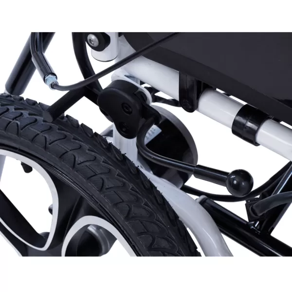 Кресло-коляска с электроприводом MET COMFORT 85 складная, с регулировкой угла наклона спинки и подножек