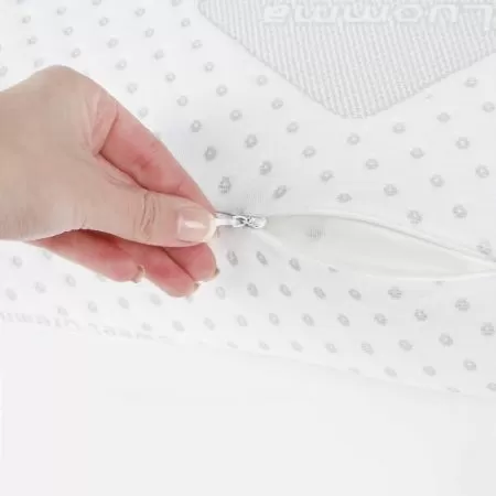 Подушка ортопедическая Luomma Lum F-524, с эффектом памяти и выемкой под плечо, валики 14 и 12 см