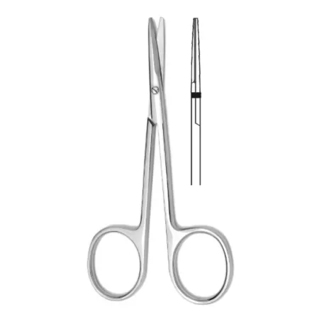 Ножницы глазные тупоконечные прямые 113 мм Hilbro 10.0328.11