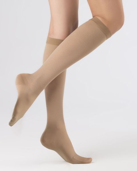 Гольфы компрессионные OFA BAMBERG Classic унисекс с закрытым носком 1 класс компрессии цвет бежевый