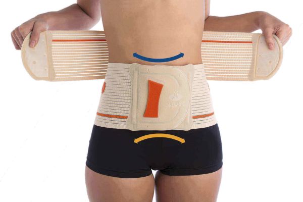 Корсет пояснично-крестцовый Orliman EV-200, высота 26 см, 4 ребра жесткости