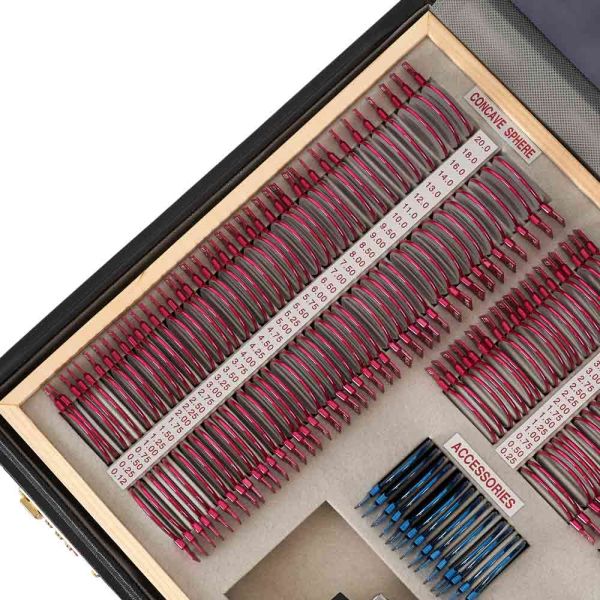 Набор на 266 пробных очковых линз Армед в металлической обойме с оправой без поверки