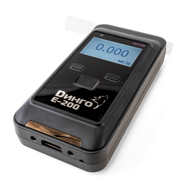 Алкотестер профессиональный Динго E-200 (В) с принтером, Bluetooth и слотом для SD карты